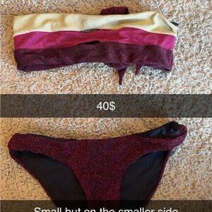 Glittery Pink and Gold Kids Bottoms
